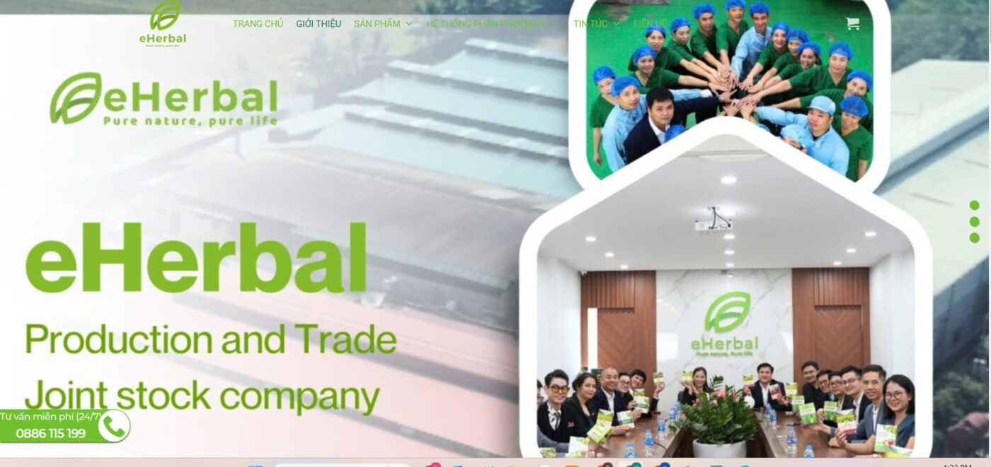 CÔNG TY CỔ PHẦN SẢN XUẤT VÀ THƯƠNG MẠI EHERBAL