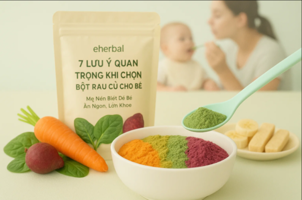 Bột rau củ cho bé